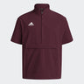 adidas Men's Coaches Short Sleeve Quarter Zip Woven Jacket - Stretch Fabric for Comfort & Style