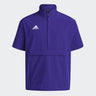 adidas Men's Coaches Short Sleeve Quarter Zip Woven Jacket - Stretch Fabric for Comfort & Style