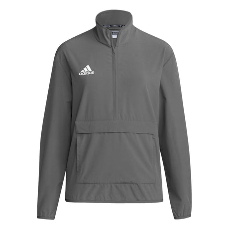 adidas Mens Coach Long-Sleeve 1/4 Zip Woven Jacket