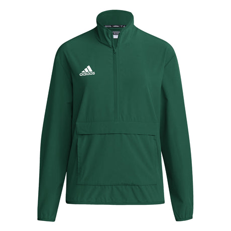 adidas Mens Coach Long-Sleeve 1/4 Zip Woven Jacket