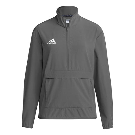 adidas Womens Coach Long-Sleeve 1/4 Zip Woven Jacket