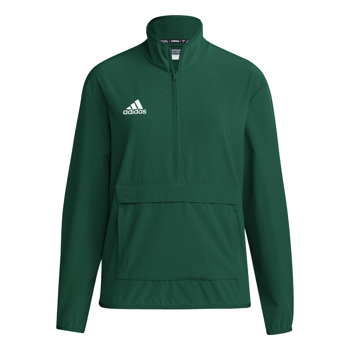 adidas Womens Coach Long-Sleeve 1/4 Zip Woven Jacket