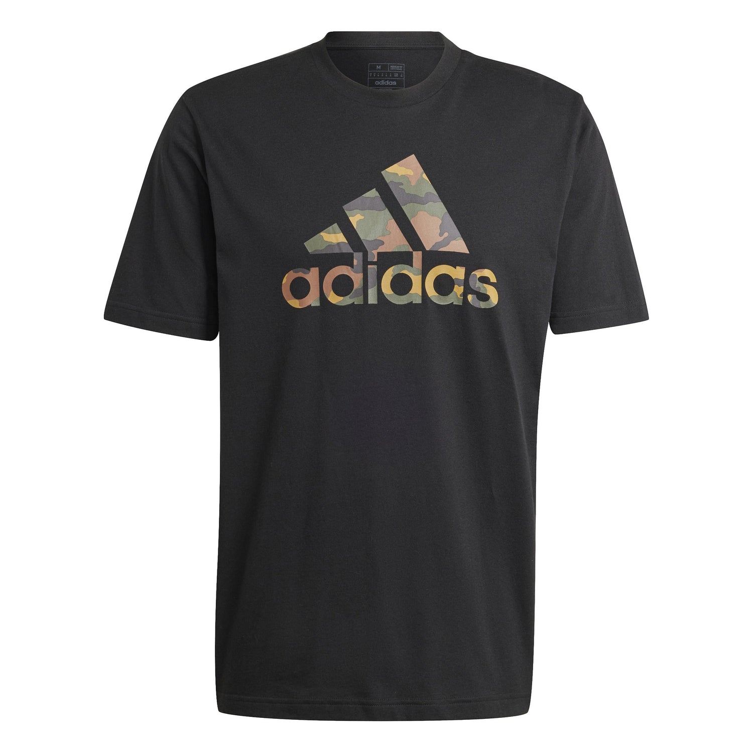 adidas Mens Camo Badge of Sport Graphic T-Shirt