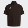 adidas Men's Coaches Short Sleeve Quarter Zip Woven Jacket - Stretch Fabric for Comfort & Style