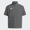 adidas Men's Coaches Short Sleeve Quarter Zip Woven Jacket - Stretch Fabric for Comfort & Style