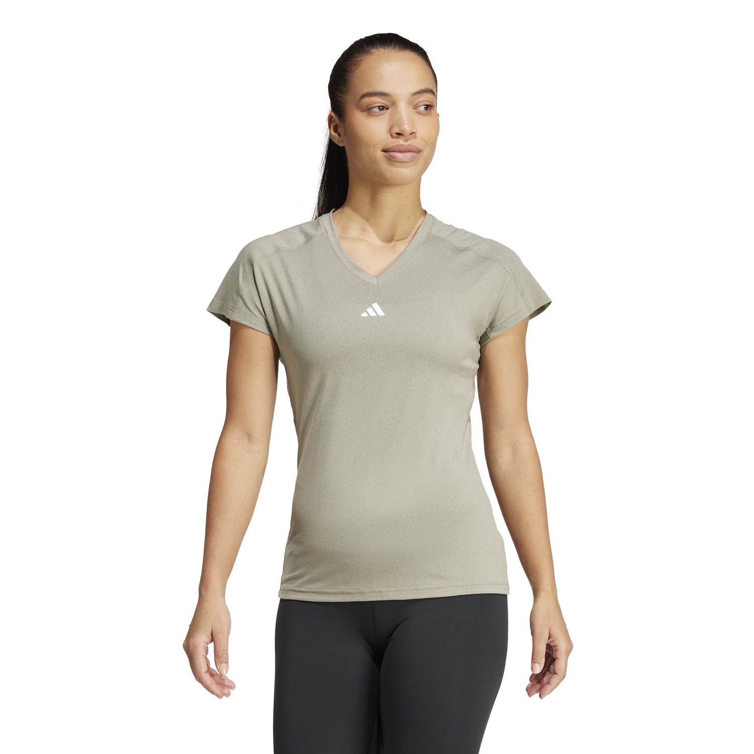 adidas Workout Essentials Womens V-Neck T-Shirt