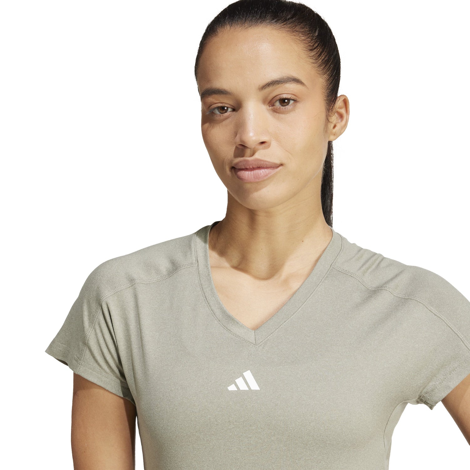 adidas Workout Essentials Womens V-Neck T-Shirt
