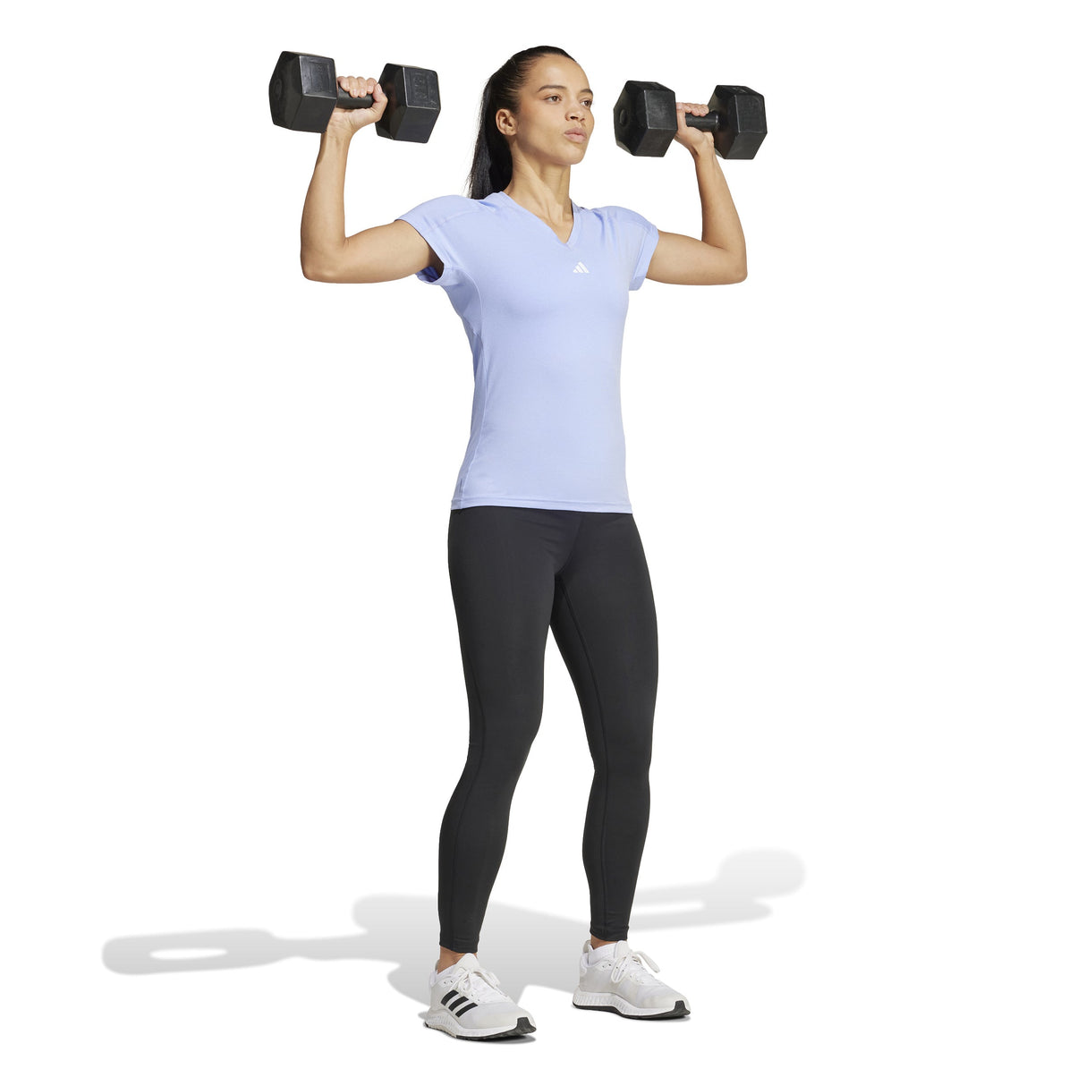 adidas Workout Essentials Womens V-Neck T-Shirt