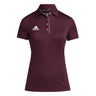adidas Women's Aeroready Short Sleeve Polo Shirt 鐃�Lightweight Moisture-Wicking Polo