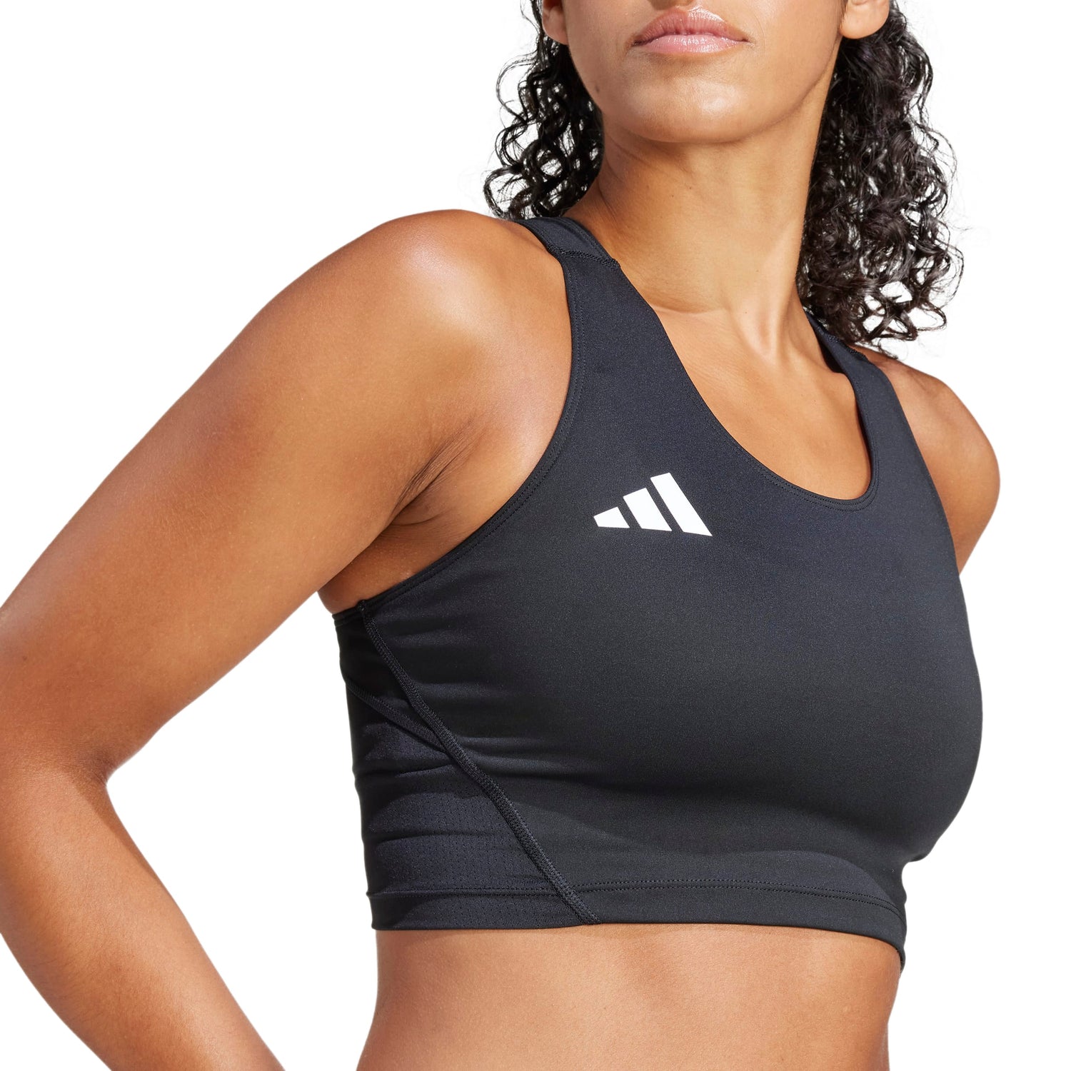 adidas Womens Adizero Essentials Running Crop Top