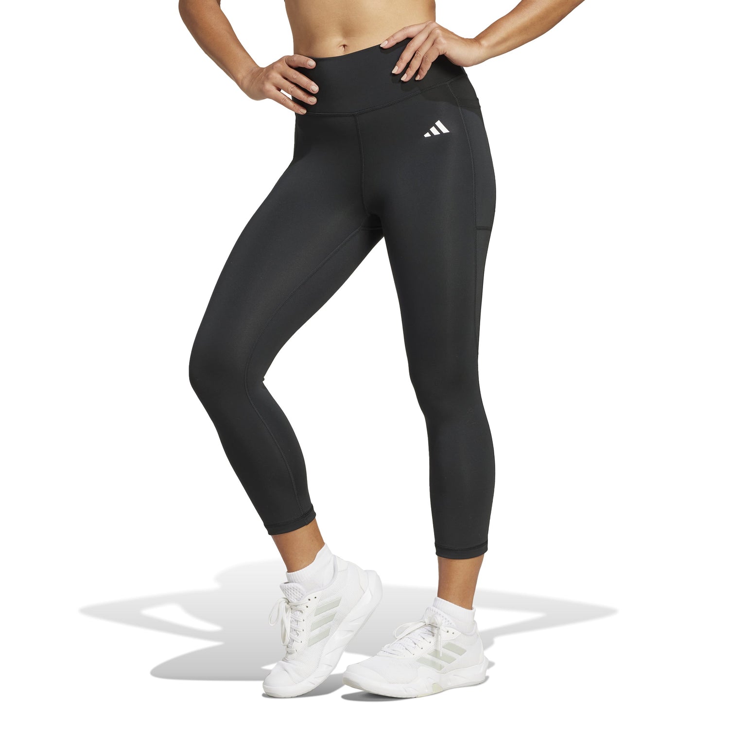 adidas Optime Essentials Stash Womens 3/4 Leggings