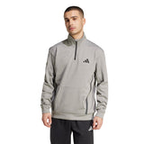 adidas Men's Performance Quarter-Zip Sweatshirt ��ClimaWarm Heat Retention for Training