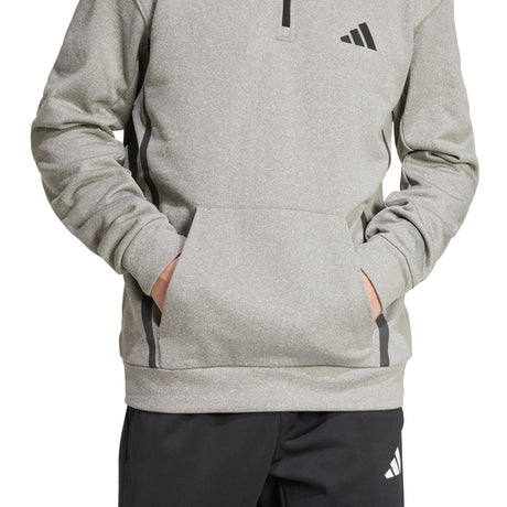 adidas Men's Performance Quarter-Zip Sweatshirt ��ClimaWarm Heat Retention for Training