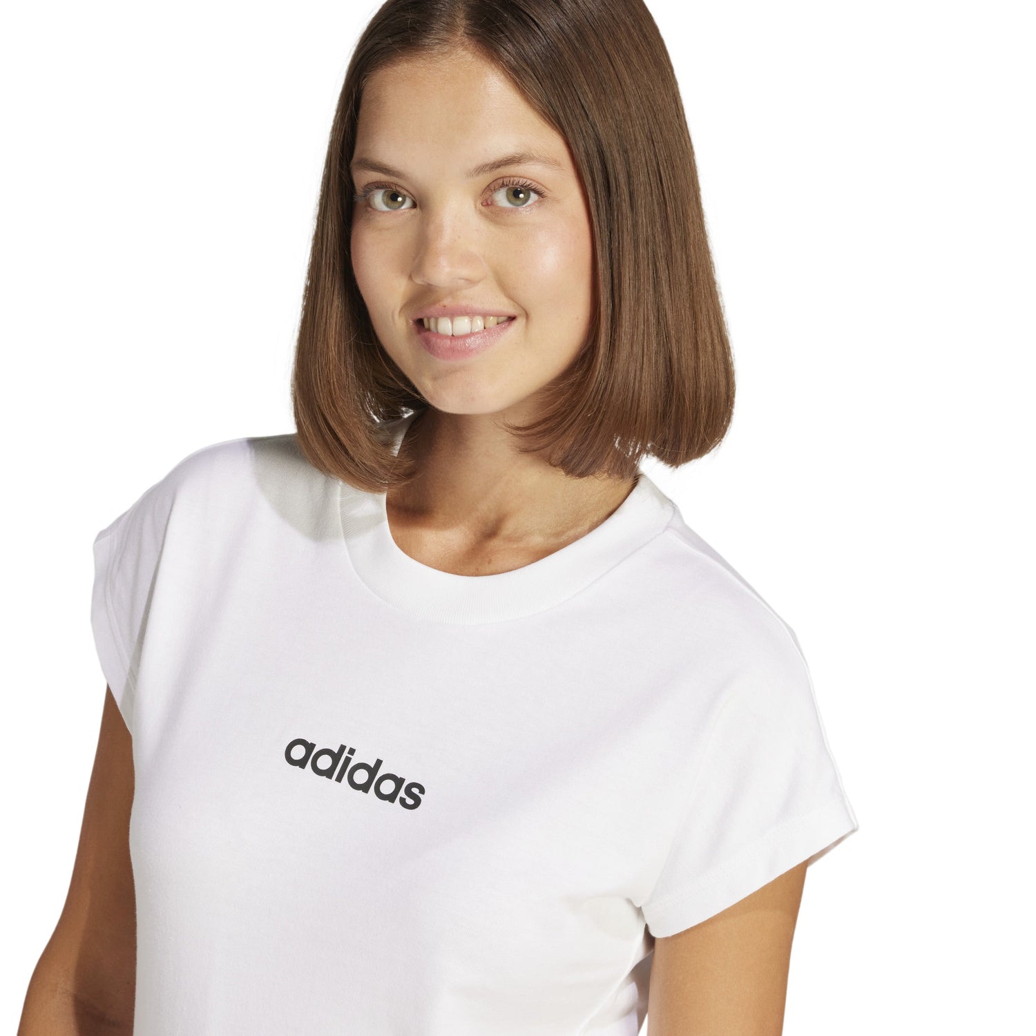 adidas Essentials Linear Cotton Womens T-Shirt