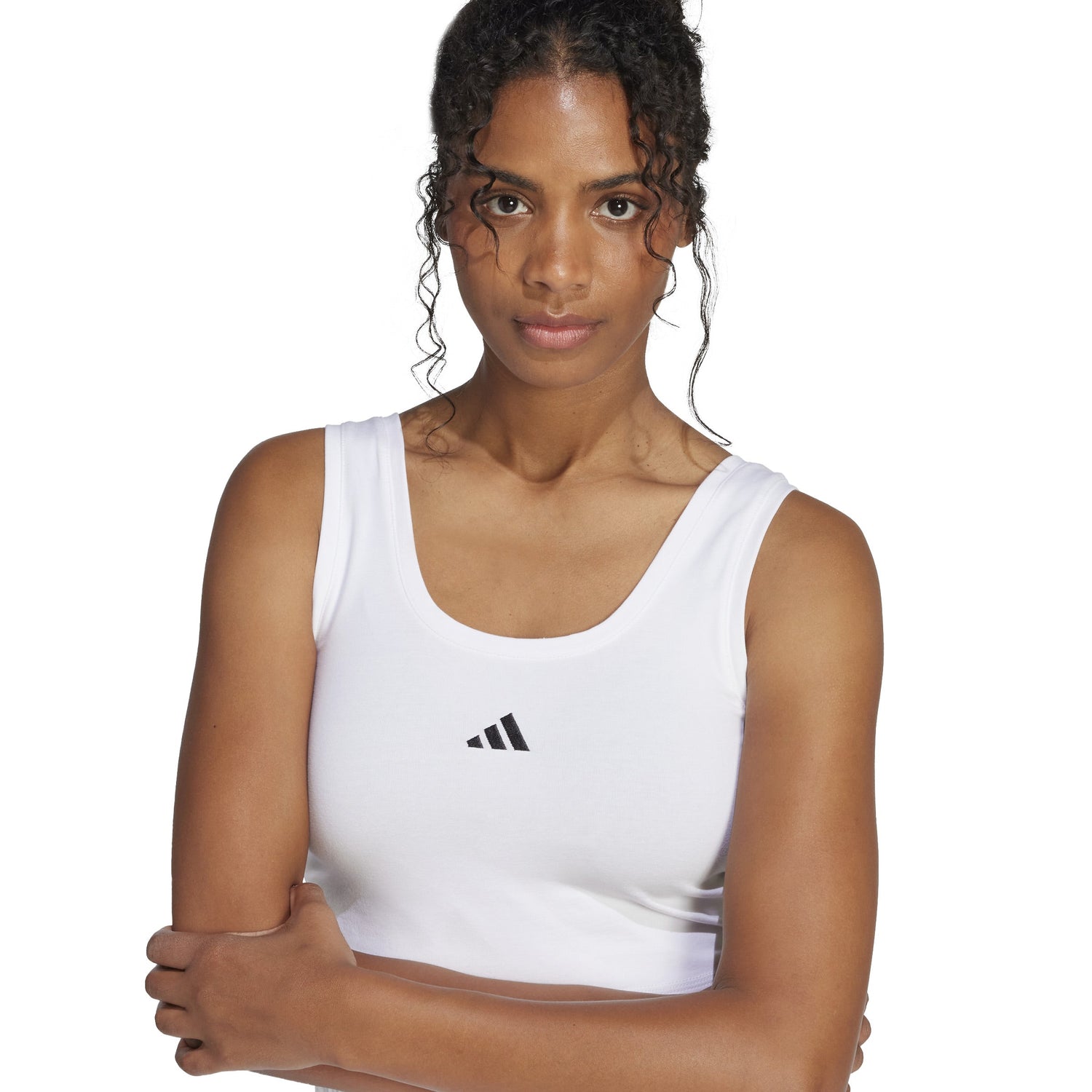 adidas Essentials Small Logo Womens Cotton Tank Top