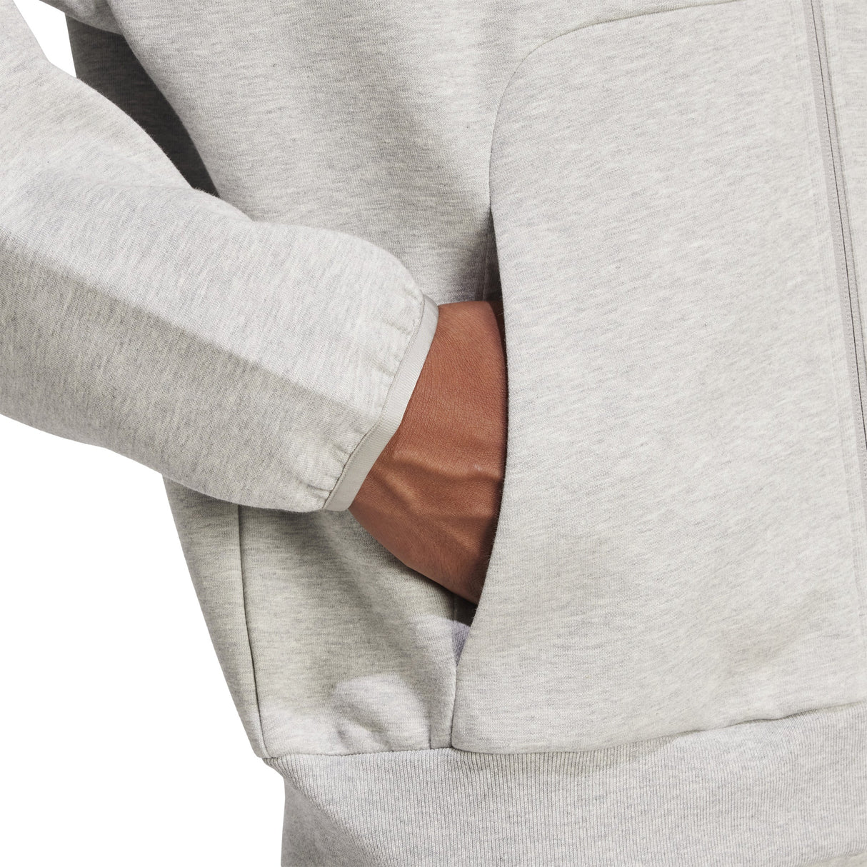 adidas Mens Future Icons Small Logo Full-Zip Hoodie
