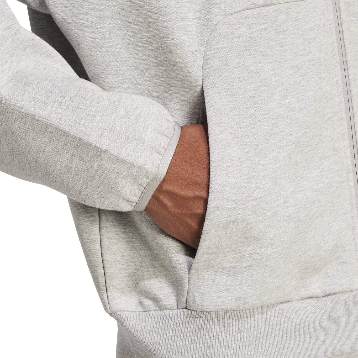 adidas Mens Future Icons Small Logo Full-Zip Hoodie