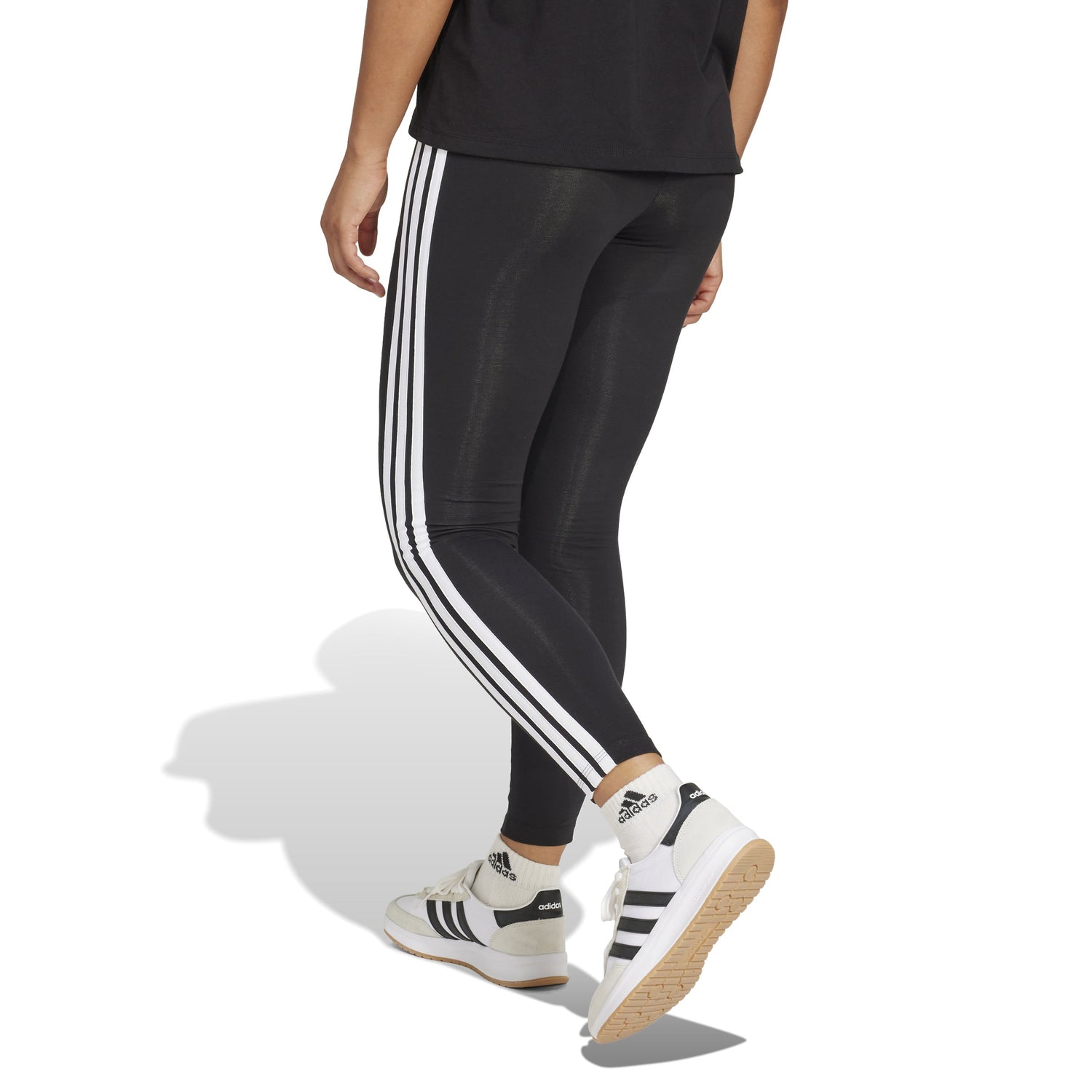 adidas Essentials 3-Stripes Womens Cotton Leggings
