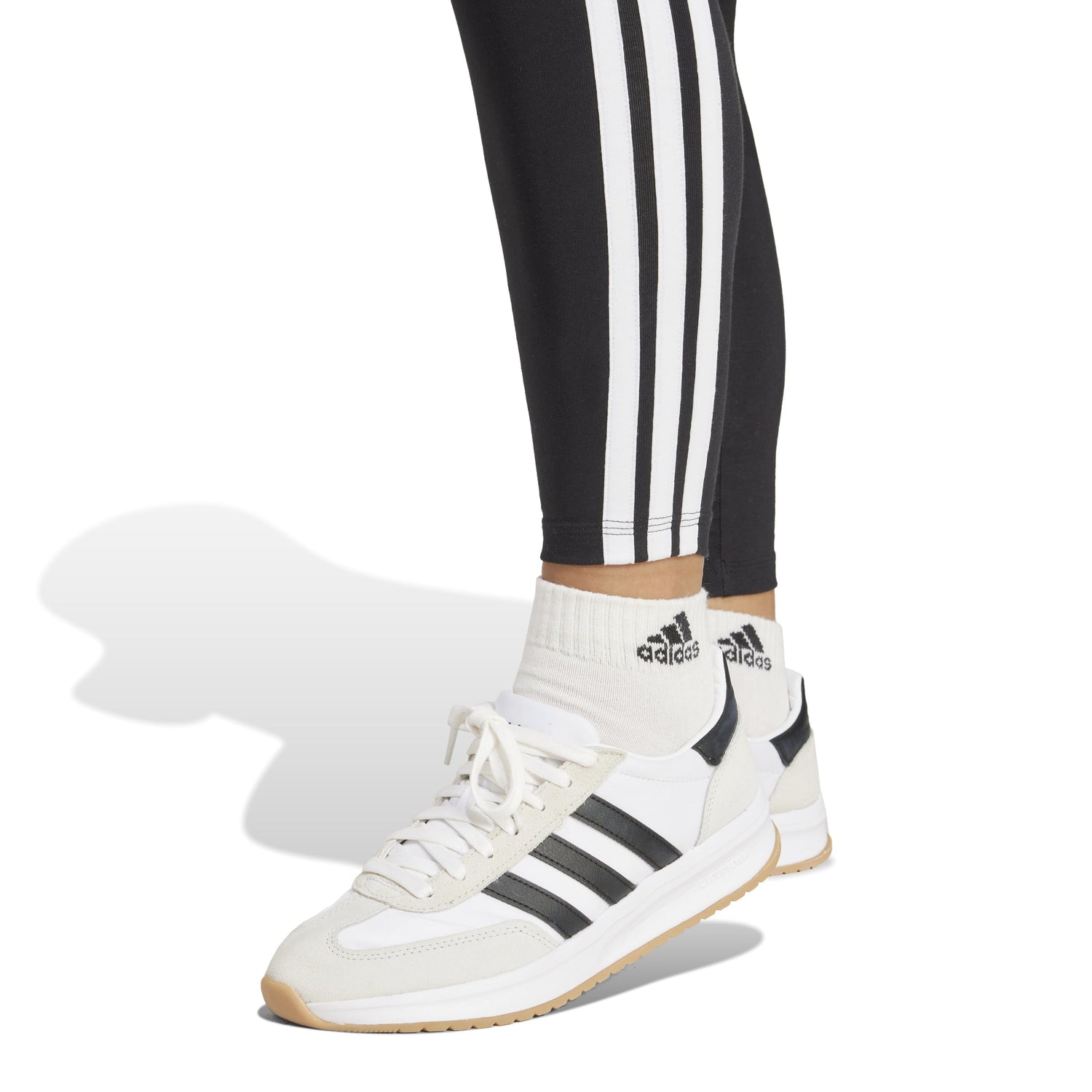 adidas Essentials 3-Stripes Womens Cotton Leggings