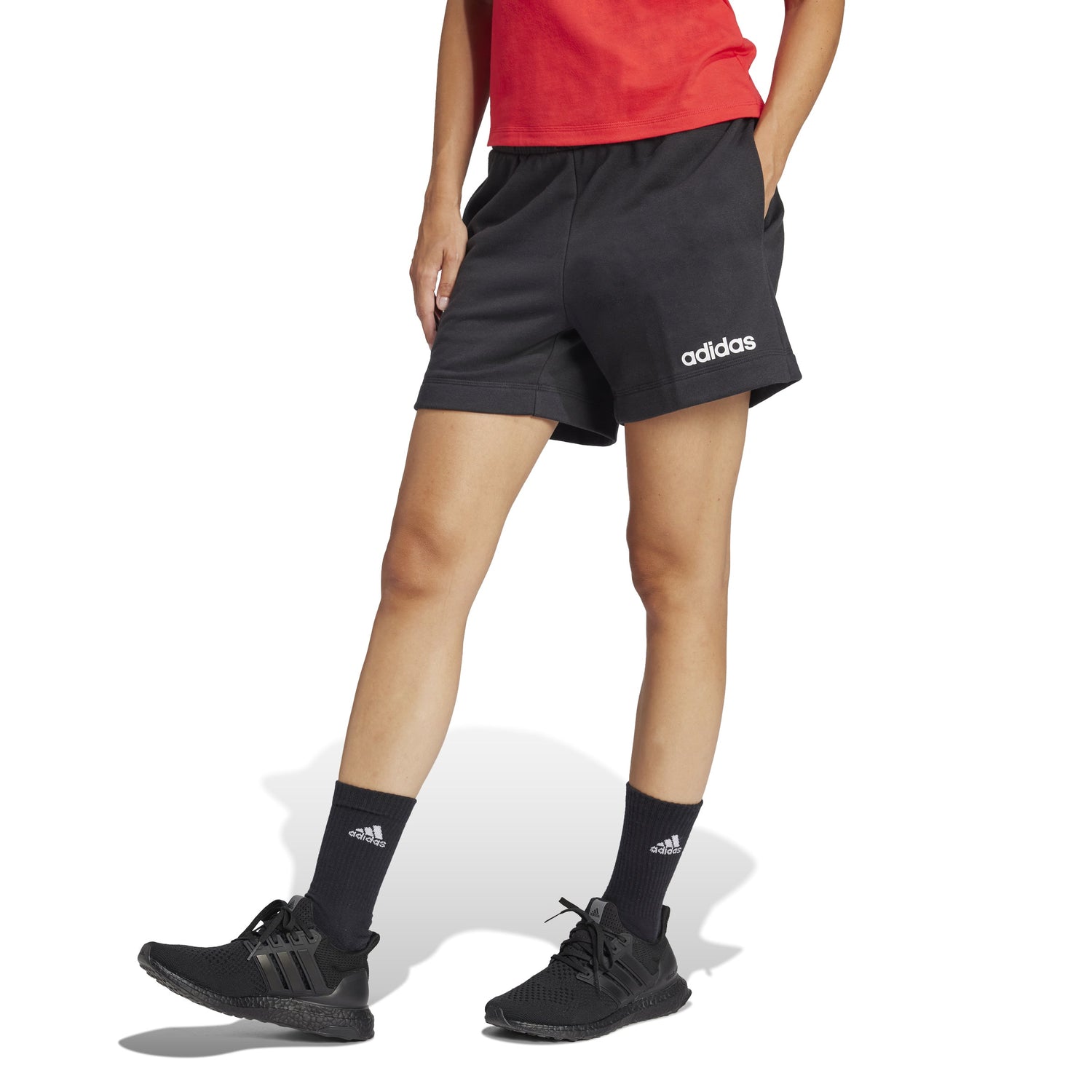 adidas Essentials Linear Womens French Terry Shorts