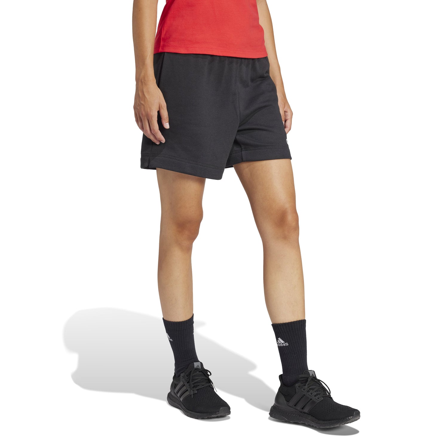 adidas Essentials Linear Womens French Terry Shorts