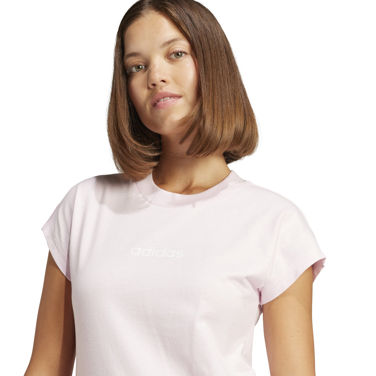 adidas Essentials Linear Cotton Womens T-Shirt