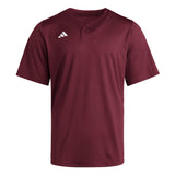 adidas Men's Impact 2 Button Baseball Jersey – High-Stretch Performance