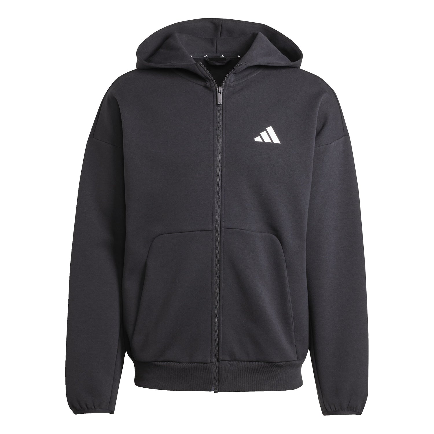 adidas Mens Future Icons Small Logo Full-Zip Hoodie