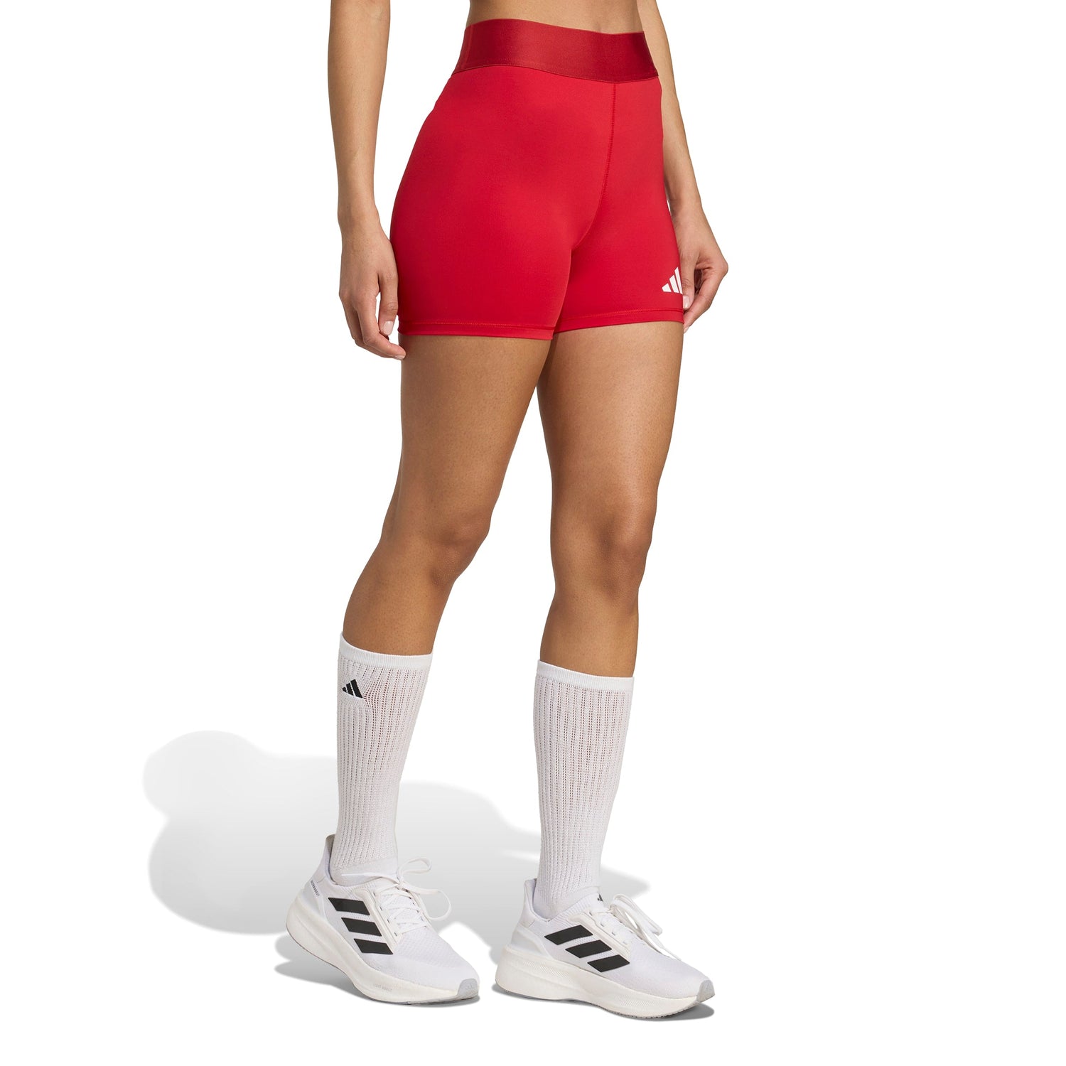 adidas Women's Techfit ClimaCool Volleyball Shorts - High-Rise Compression for Elite Play
