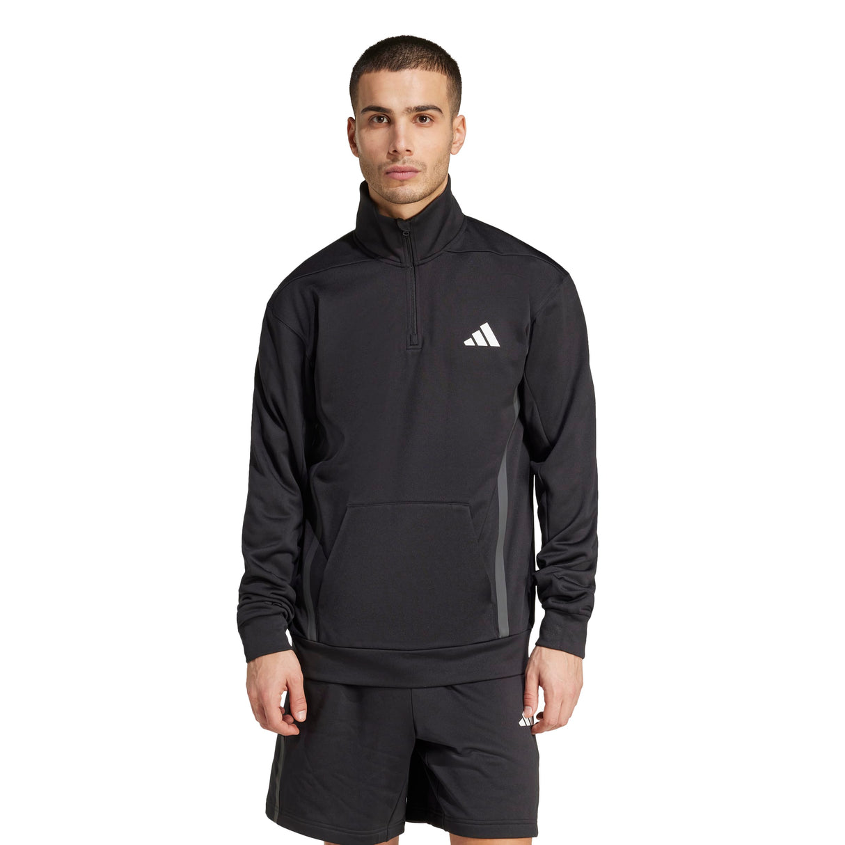 adidas Men's Performance Quarter-Zip Sweatshirt ��ClimaWarm Heat Retention for Training