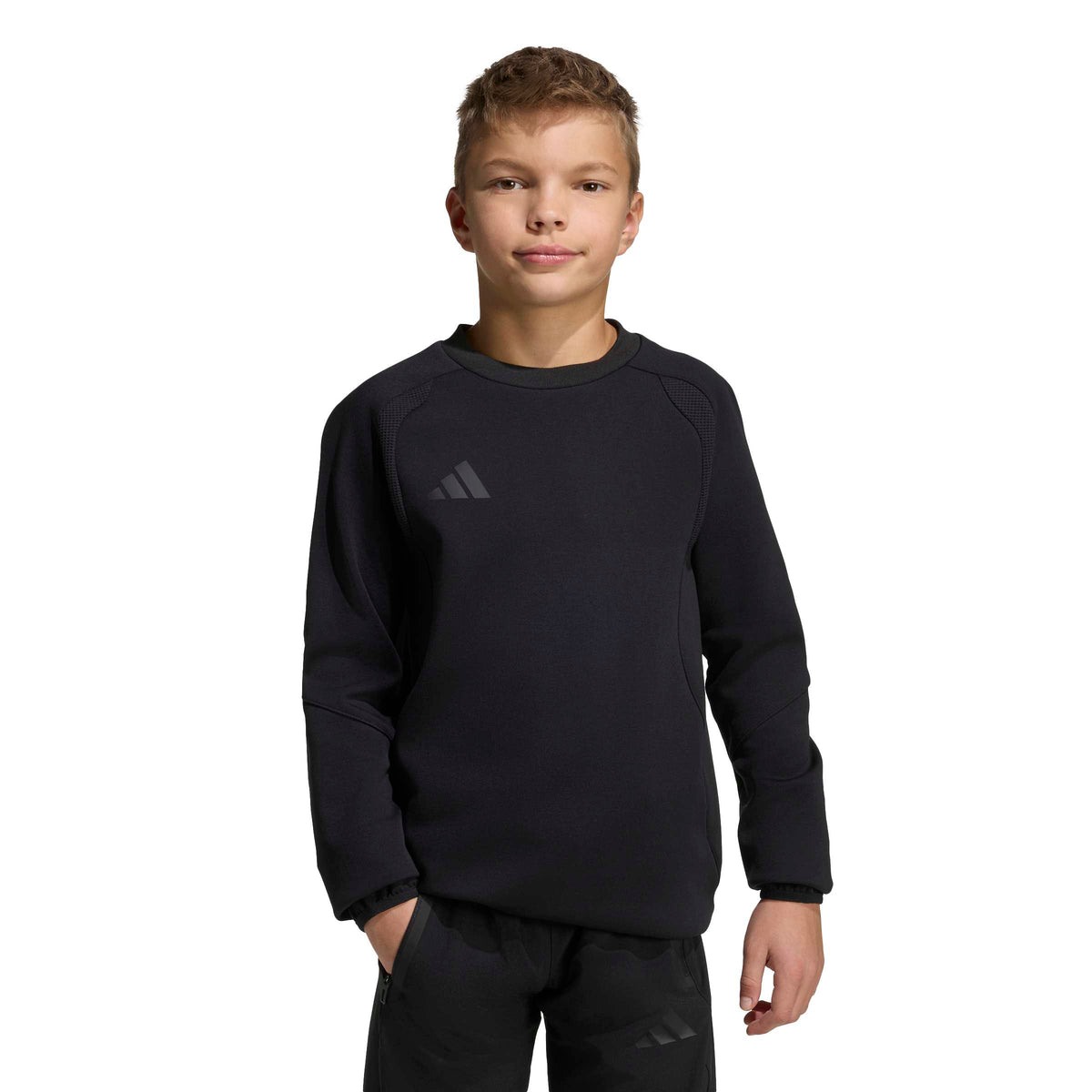 adidas Youth Tiro Travel Crew Sweatshirt