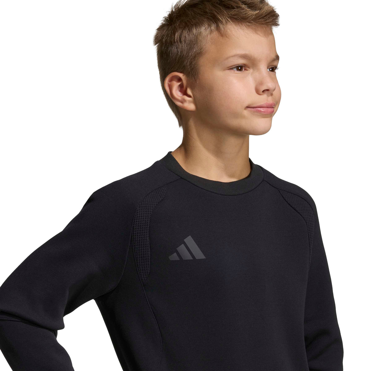adidas Youth Tiro Travel Crew Sweatshirt