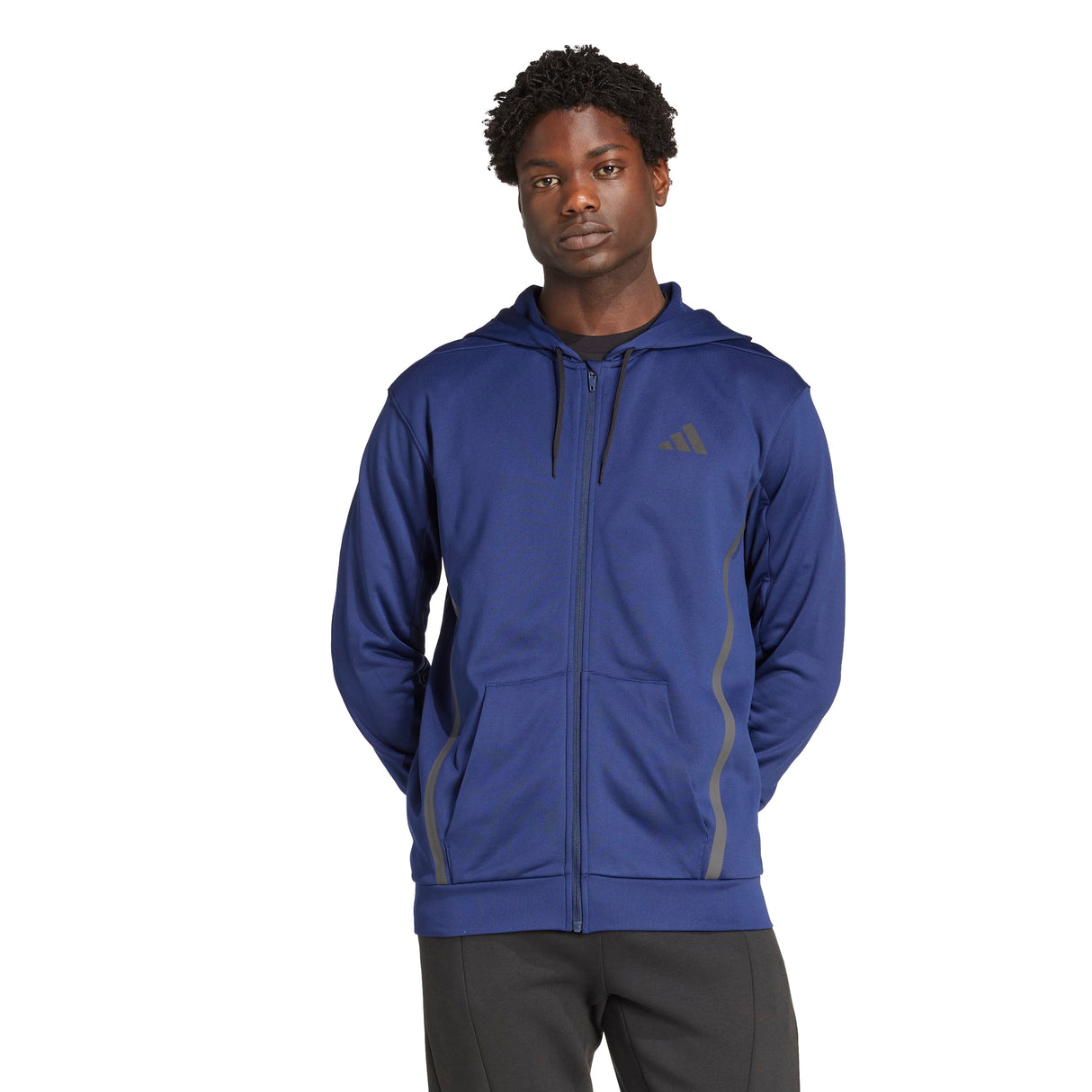 adidas Men's Performance Hooded Track Top – ClimaWarm Insulation for Training