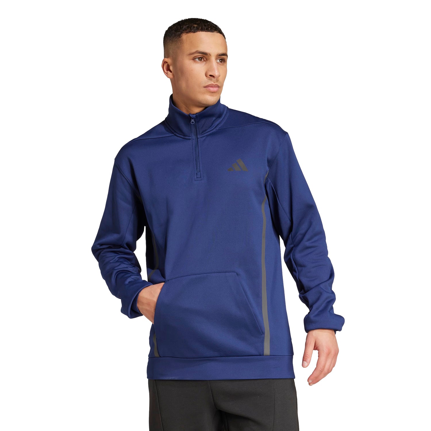 adidas Men's Performance Quarter-Zip Sweatshirt ��ClimaWarm Heat Retention for Training