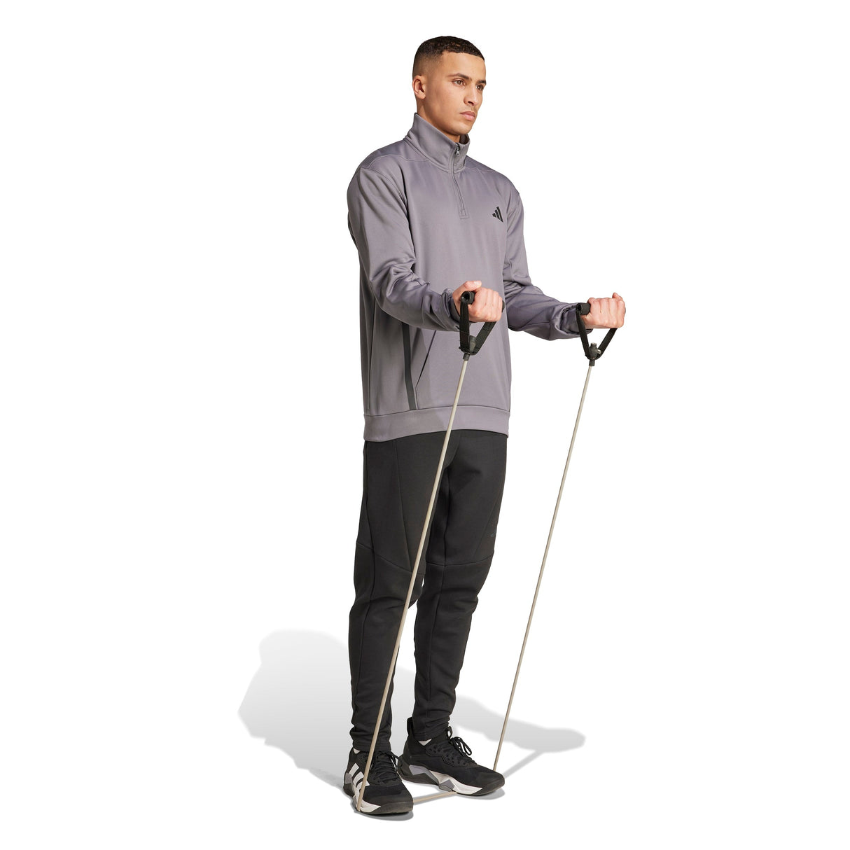 adidas Men's Performance Quarter-Zip Sweatshirt ��ClimaWarm Heat Retention for Training