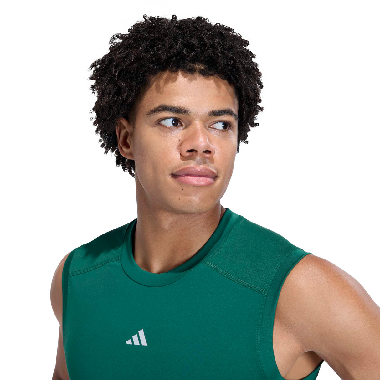 adidas Men's Techfit Compression Sleeveless T-Shirt - AEROREADY Muscle Support for Training