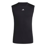 adidas Men's Techfit Compression Sleeveless T-Shirt - AEROREADY Muscle Support for Training