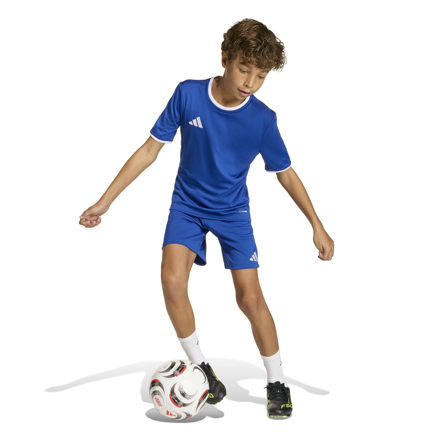 adidas Unisex Kids' Entrada 26 Soccer Shorts – Breathable Climacool Comfort