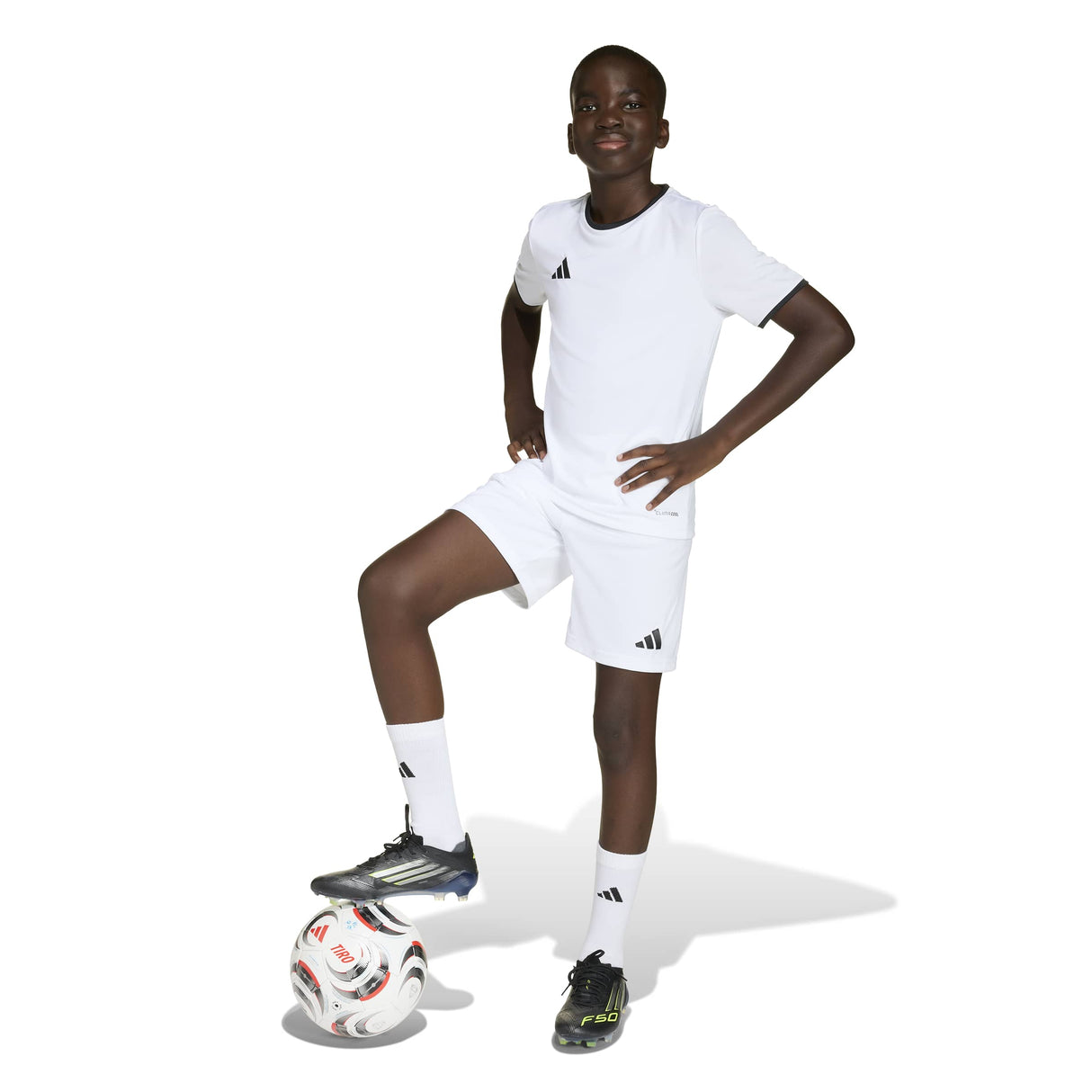 adidas Unisex Kids' Entrada 26 Soccer Shorts – Breathable Climacool Comfort