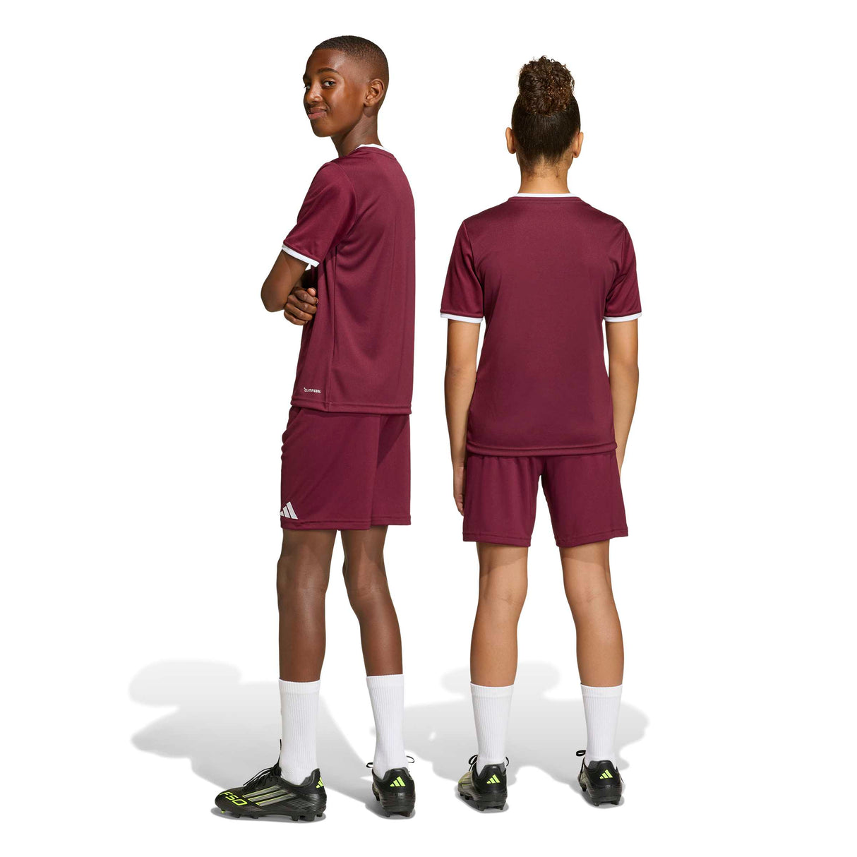 adidas Unisex Kids' Entrada 26 Soccer Shorts – Breathable Climacool Comfort