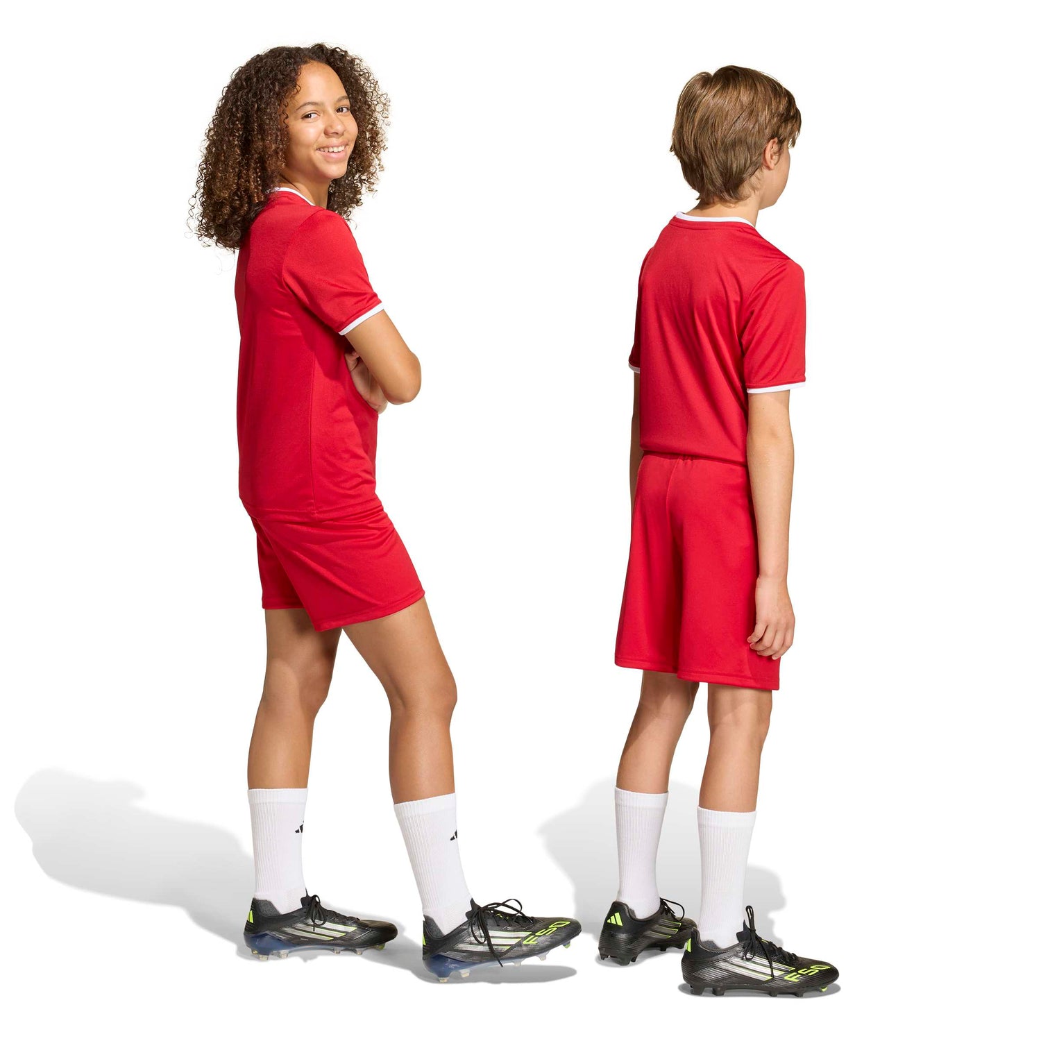 adidas Unisex Kids' Entrada 26 Soccer Shorts – Breathable Climacool Comfort