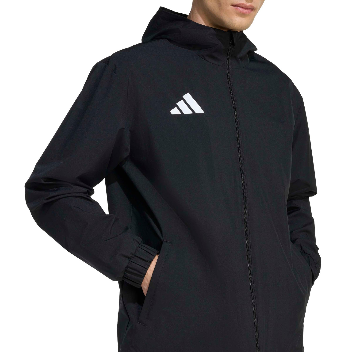 adidas Men's Entrada26 All Weather Jacket - Weather-Resistant Coverage for Soccer