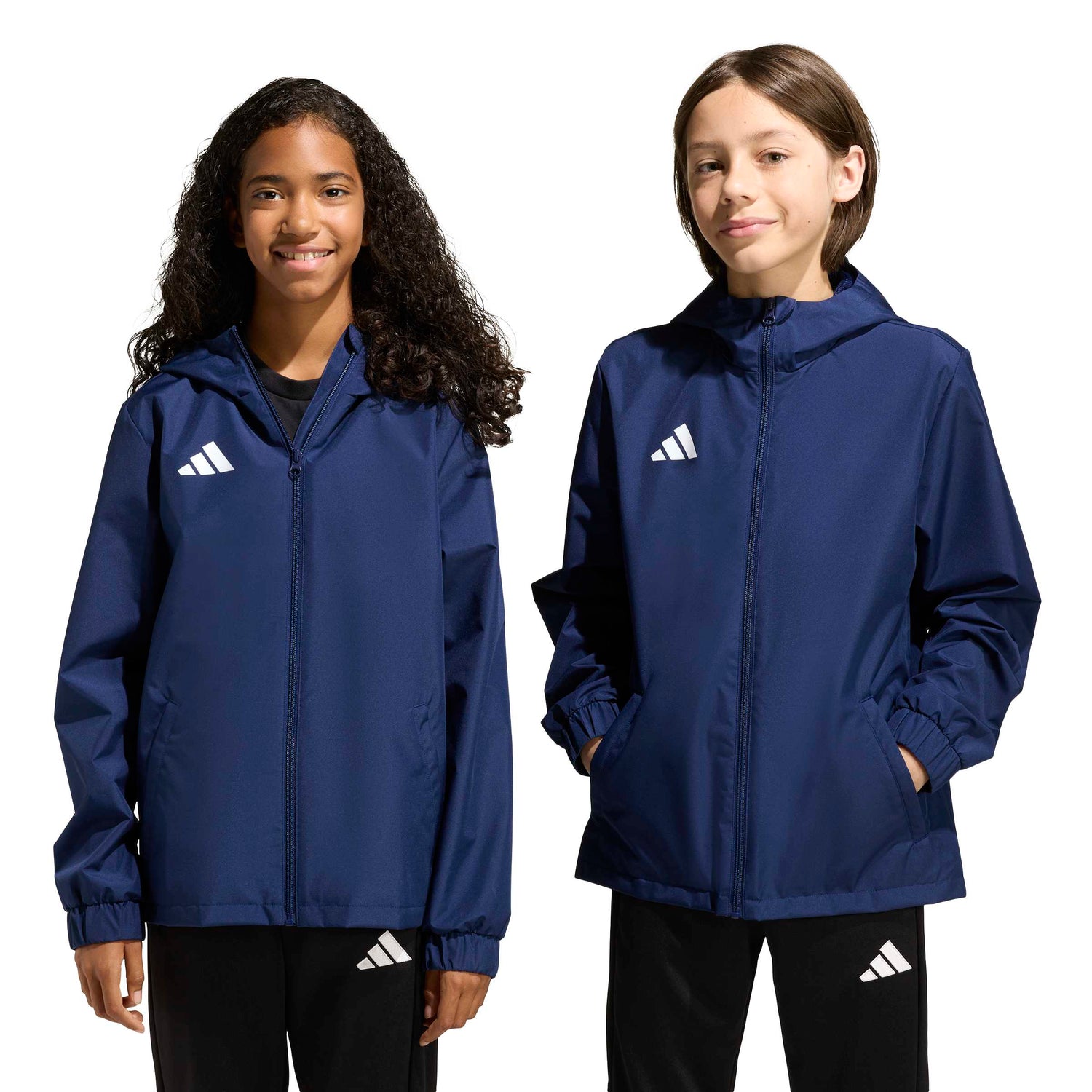 adidas Kids' Unisex Entrada 26 All Weather Jacket – Durable Protection for Soccer