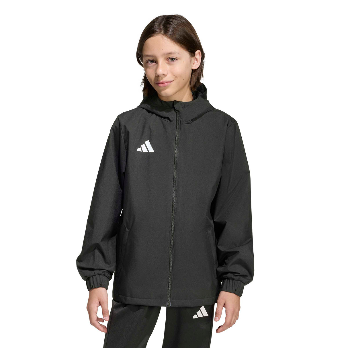 adidas Kids' Unisex Entrada 26 All Weather Jacket – Durable Protection for Soccer