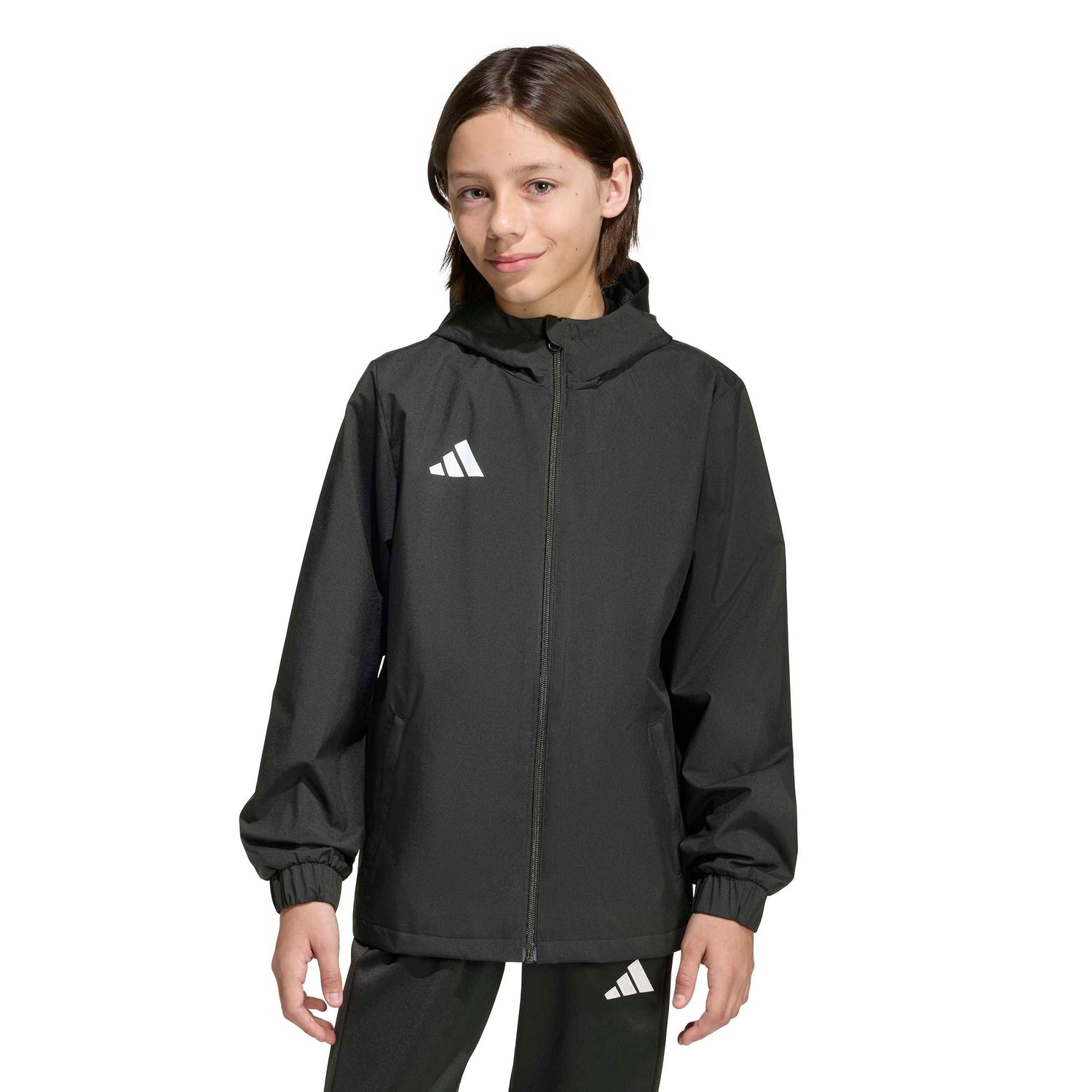 adidas Kids' Unisex Entrada 26 All Weather Jacket – Durable Protection for Soccer