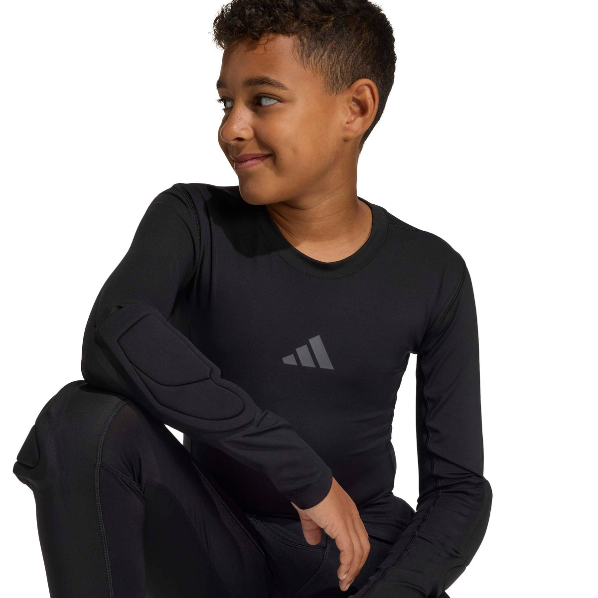 adidas Youth Padded Goalkeeper Baselayer Long Sleeve Shirt