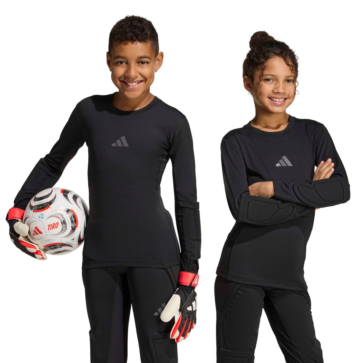 adidas Youth Padded Goalkeeper Baselayer Long Sleeve Shirt