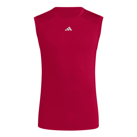 adidas Men's Techfit Compression Sleeveless T-Shirt - AEROREADY Muscle Support for Training