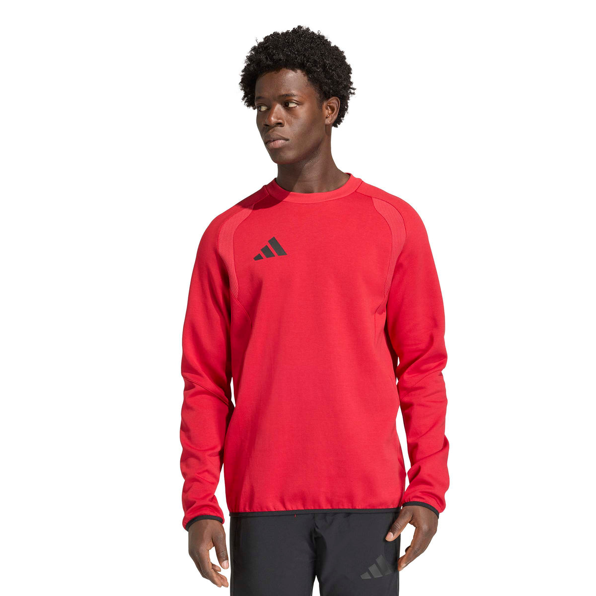 adidas Mens Tiro Travel Crew Sweatshirt