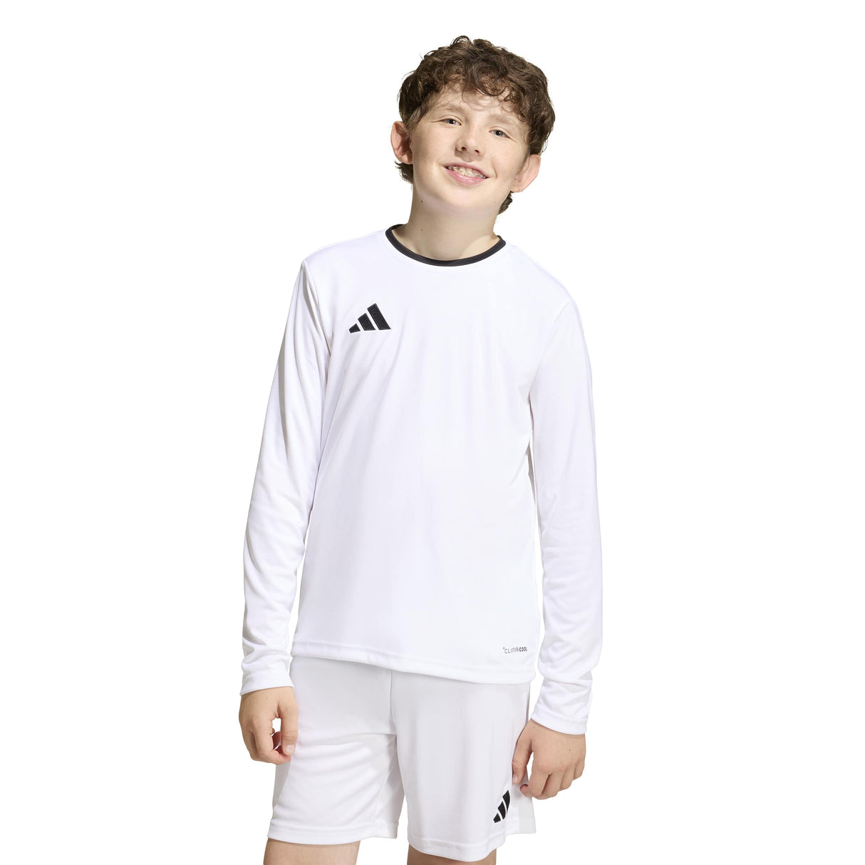 adidas Kids' Unisex Entrada 26 Long Sleeve Soccer Jersey – ClimaCool Breathability